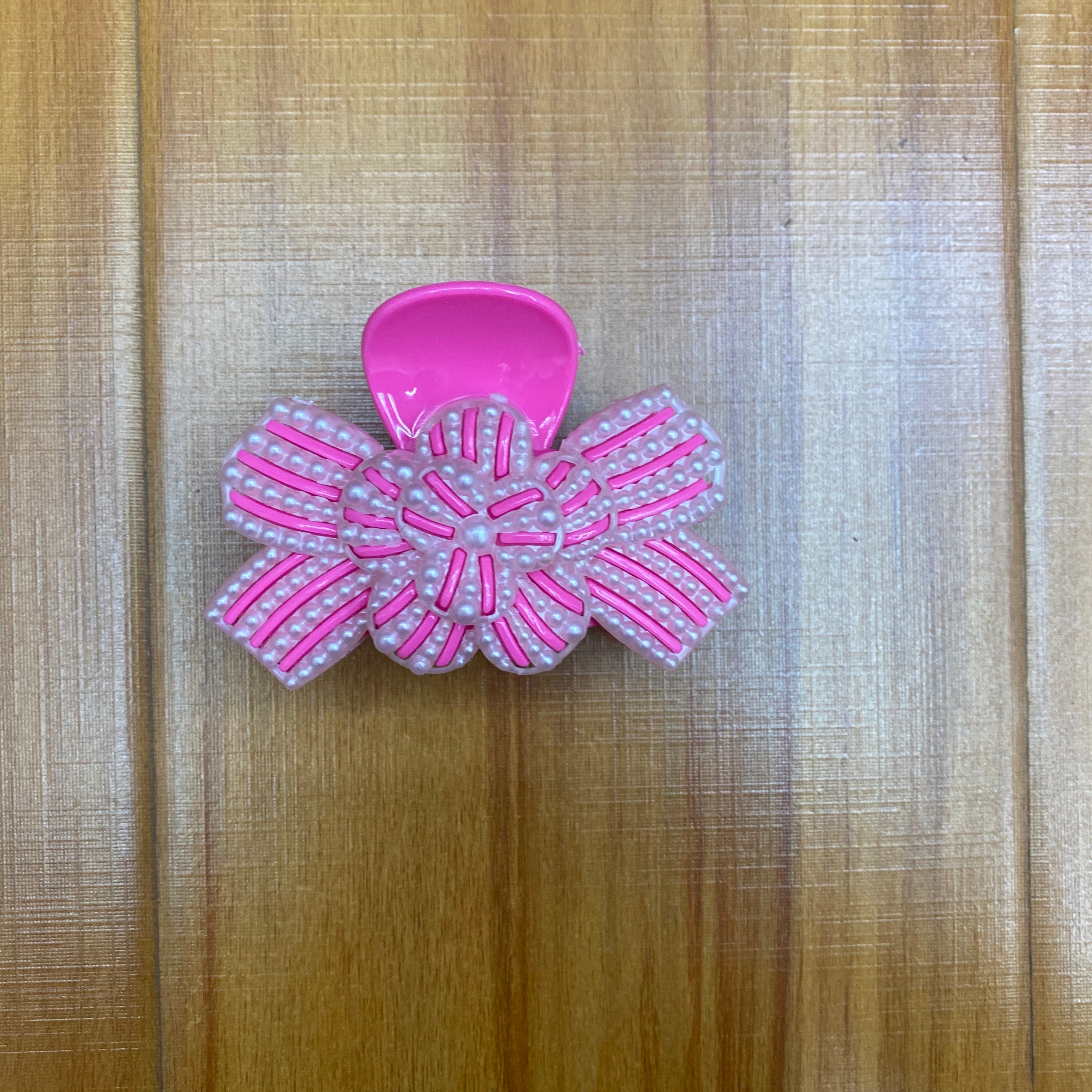 祥捷饰品8cm大花领结新12色拼珍珠片白边详情5