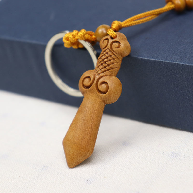 Wooden cross keychain series mixed