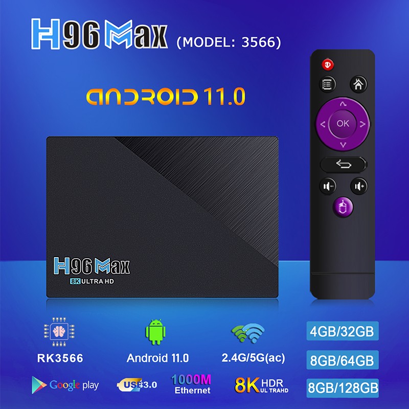 مربع H96ماكس كلاسيكي RK3566 Clase RK3566 Wifi Andel 11.0 TV بوكس detail image 5