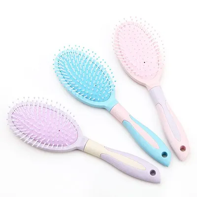 Air Bag Massage Comb Air Cushion Comb Curly Hair Comb Anti-Static Hair Comb Plastic Toothed Head Comb Wheat Straw Hair Comb