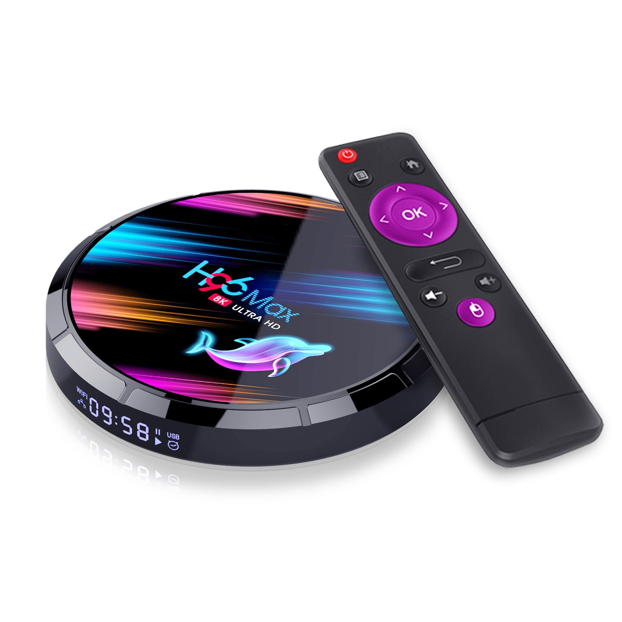 H96MAX X3 TV BOX S905X3 安卓9.0 5G WIFI X96 H96 网络机顶盒