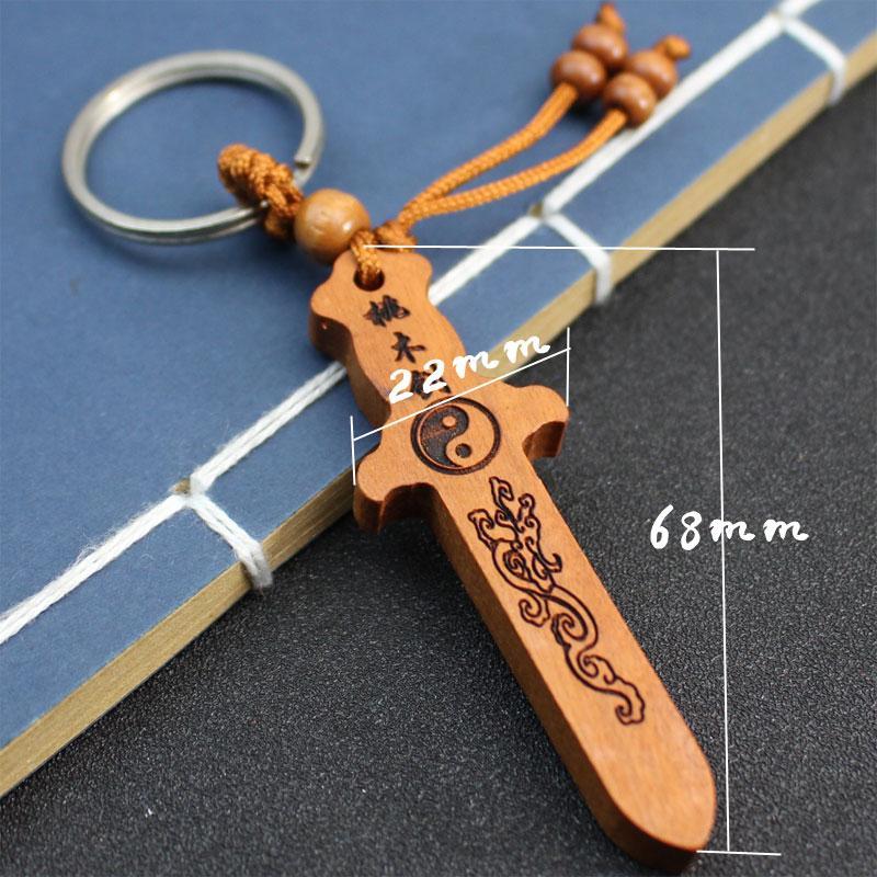 Wooden cross keychain series mixed 10