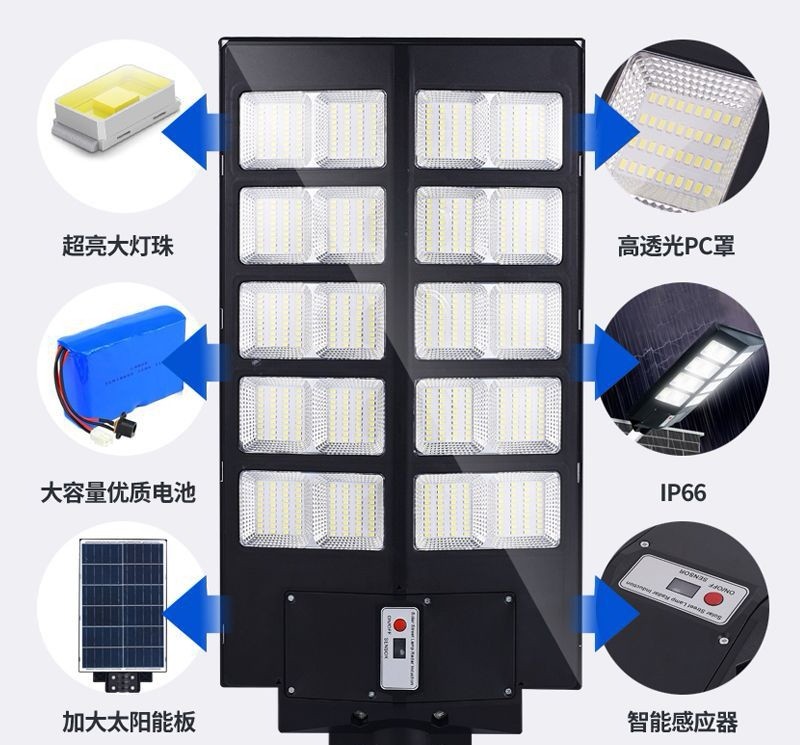 Solar street lamps, solar sensor lamps, solar lamps, solar garden lamps detail image 4