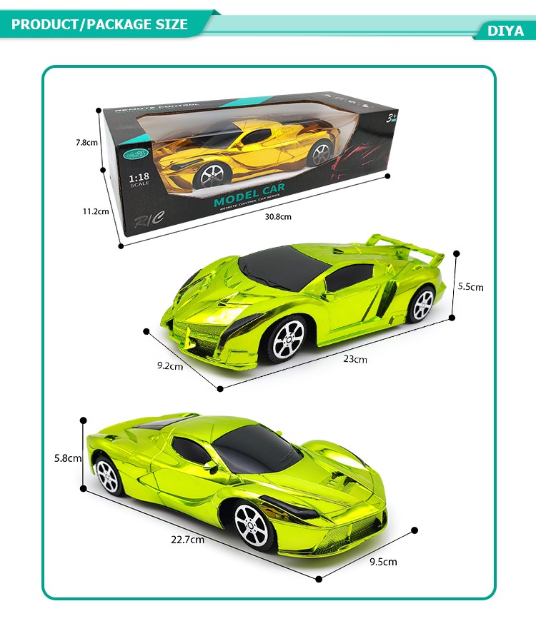 1:18 Two-way electroplated remote control simulation sports car mixed model and color DY987-182 pic 5
