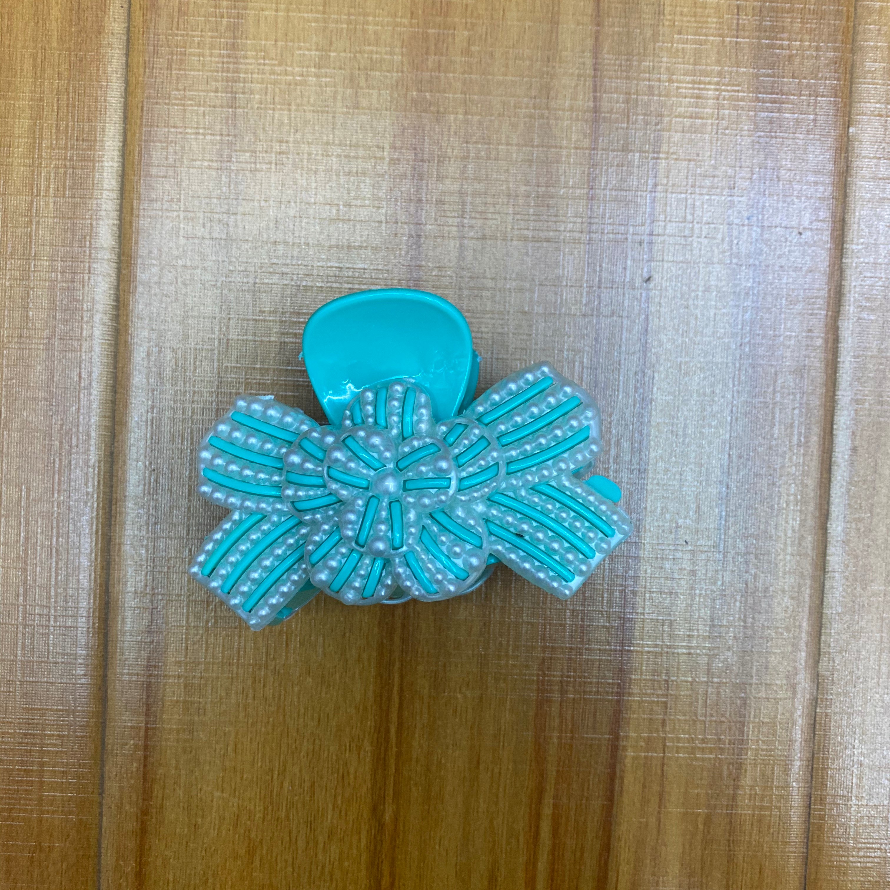 祥捷饰品8cm大花领结新12色拼珍珠片白边详情7