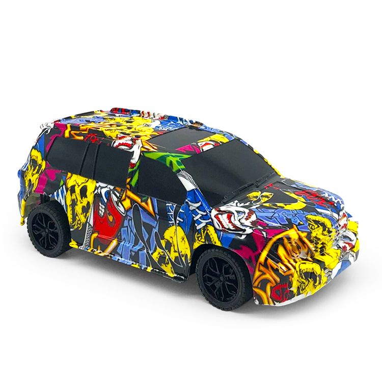 Four-wheel drive 4WD Graffiti simulation four-way remote control car DY987-241B details Picture