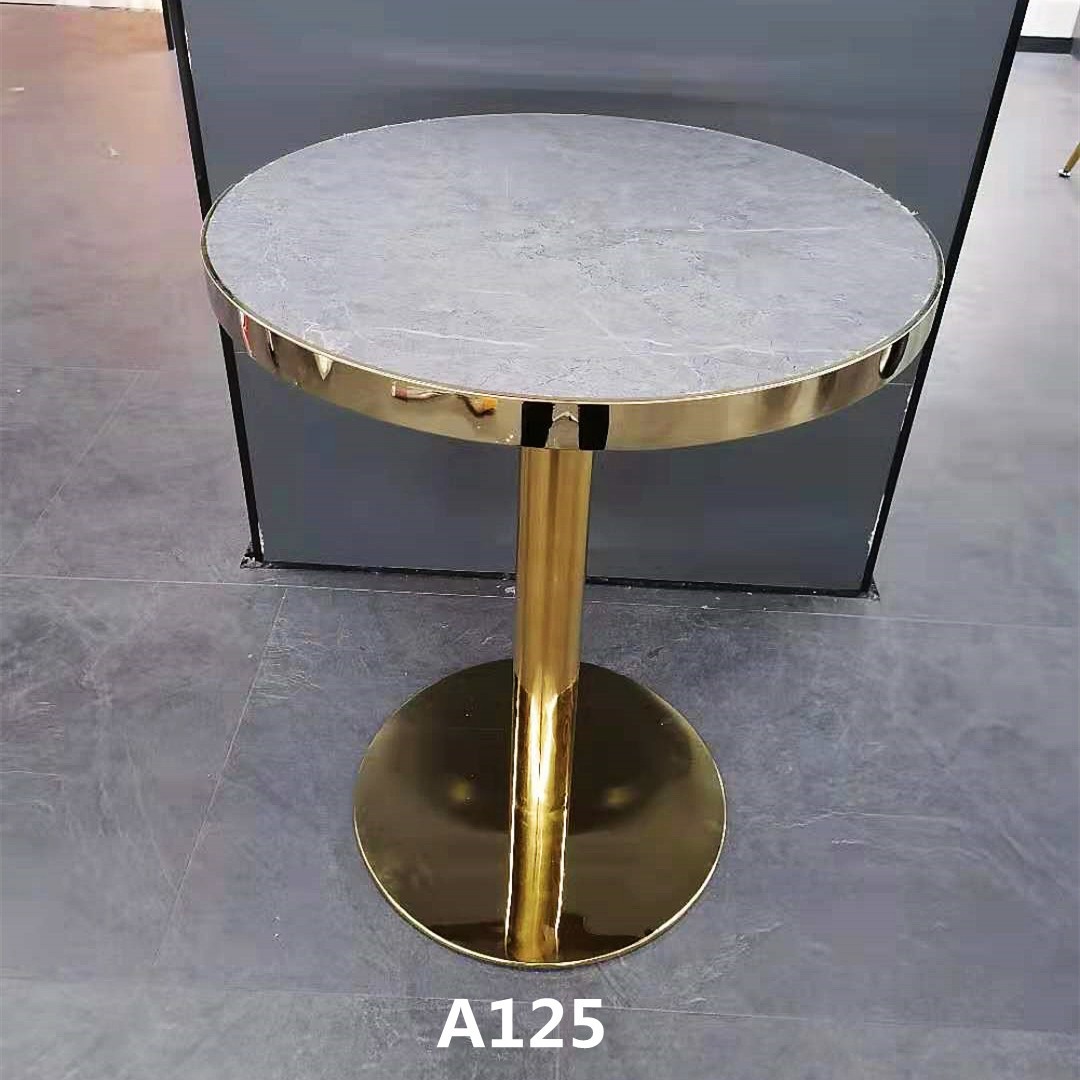 吕字家具-岩板桌子圆形茶几简约小户型餐桌极简洽谈桌创意办公桌子铁艺客厅详情14