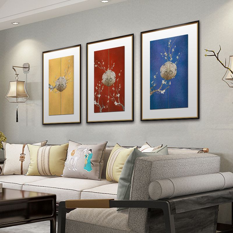 Zen-inspired Chinese-style entrance hall decorative paintings lock in the clear autumn Specification image