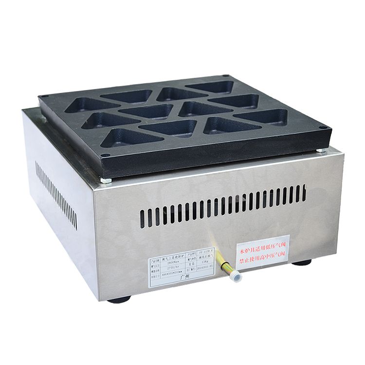 燃气三角烧饼炉FY-113B.R商用烤饼机 红豆级饼机松饼机 小吃设备细节图