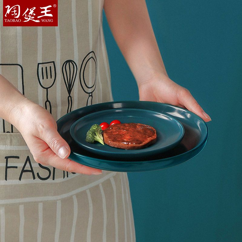 圆形陶瓷烤盘饭盘烘焙模具烤箱专用意粉千层面烤盘详情图2