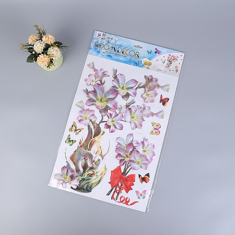Vase attachment flower pot attachment three-dimensional layer wall attachment decoration decoration layer stickers house decoration