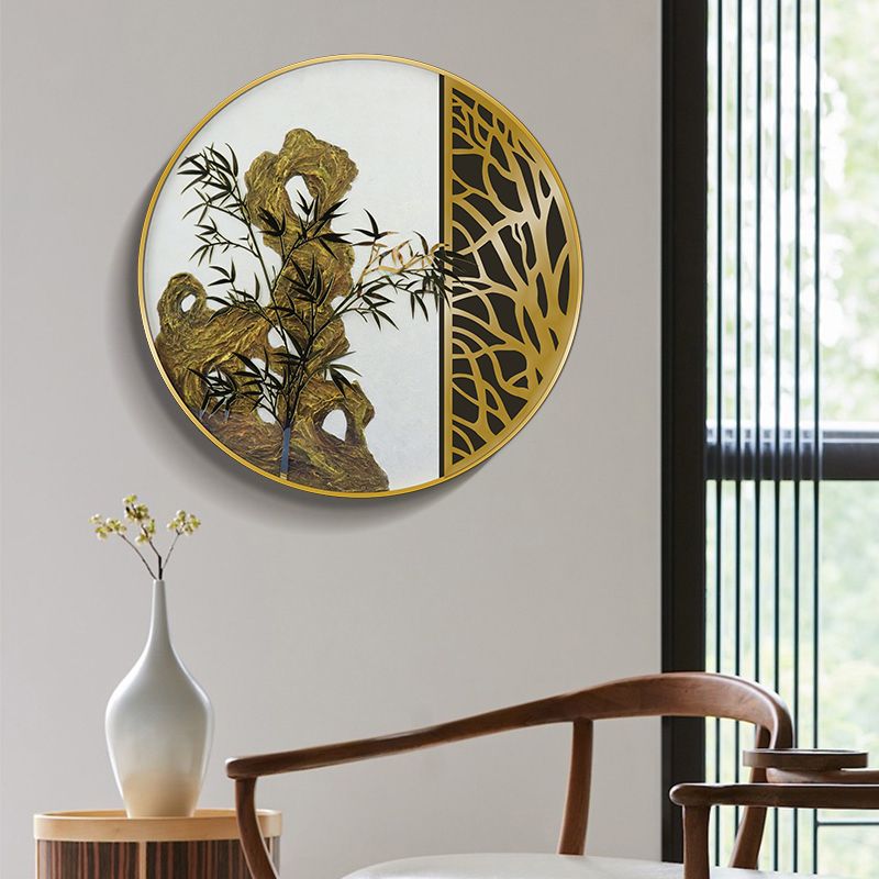 New Chinese-style living room hand-painted decorative paintings of Taihu stone