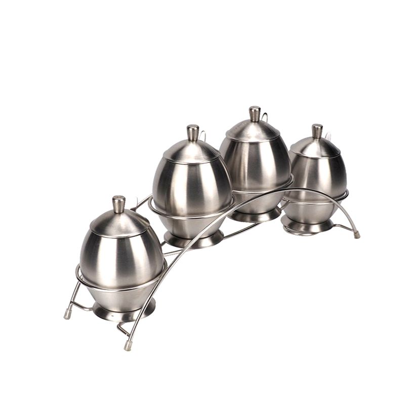 304 stainless steel three-flavor seasoning box, seasoning rack, household seasoning jar, monosodium glutamate and chicken essence jar, enlarged and thickened