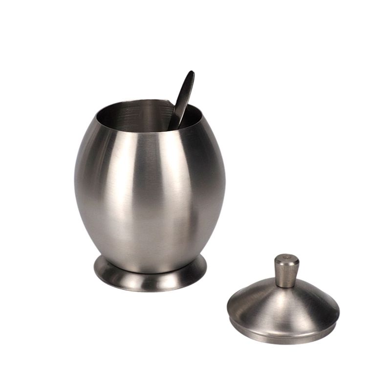 304 stainless steel three-flavor seasoning box, seasoning rack, household seasoning jar, monosodium glutamate and chicken essence jar, enlarged and thickened Specification image