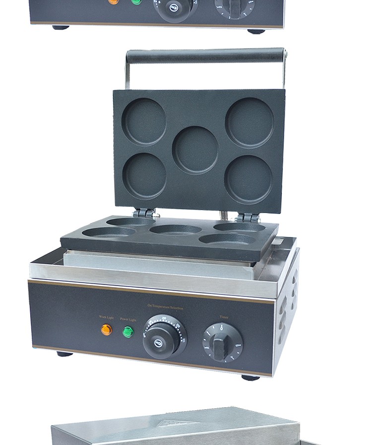 Electric heating five-compartment red bean cake machine FY-28, Taiwan wheel cake machine, commercial cake baking machine, snack equipment detail image 5