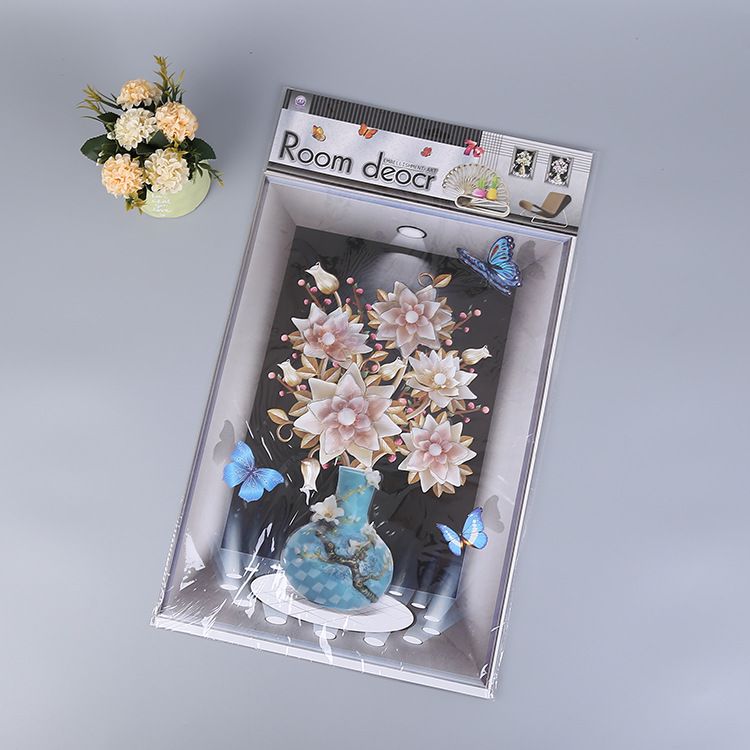 Photo frame wall sticker flower pot wall discount goods three-dimensional sticker kindergarten children room wall sticker home decoration sticker