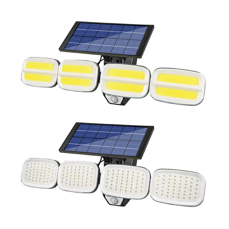 Mingxin Flashlight KXK-601-SMD solar sensor lamp Ultra-bright waterproof outdoor remote control sensor lamp street lamp detail image 4