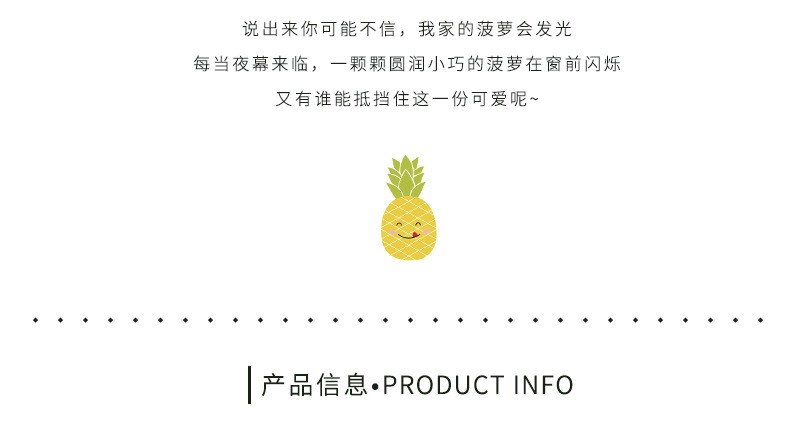 LED菠萝灯串铁艺电池ins彩灯户外节日装饰灯卧室圣诞灯饰详情图2