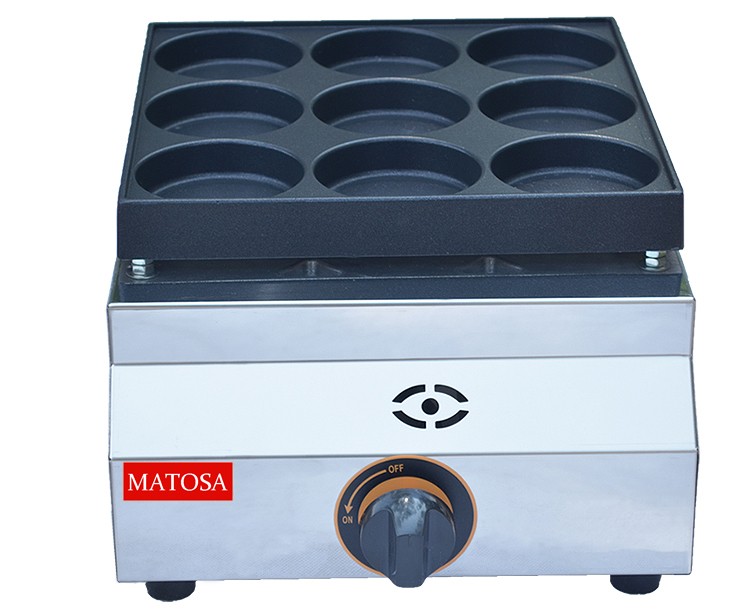Egg burger machine FY-HB09.R commercial gas burger machine nine-hole burger oven pancake machine detail image 6