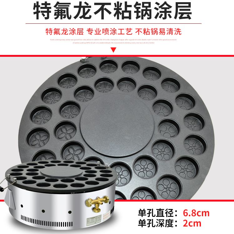 FY-32B.R Commercial rotating Taiwanese red bean cake wheel machine with patterns and 32-hole gas Specification image