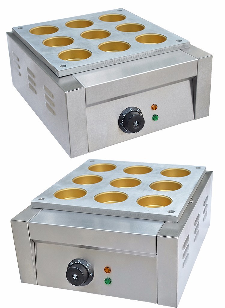 FY-9 nine-hole electric red bean pancake machine, commercial pancake baking machine, Taiwan wheel pancake machine, and copper drum pancake machine equipment detail image 4