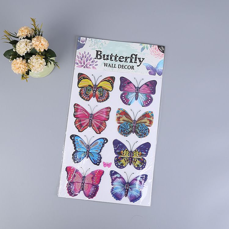 Butterfly wall stickers 3D three-dimensional layer wall stickers decorative layer stickers decorative layer stickers