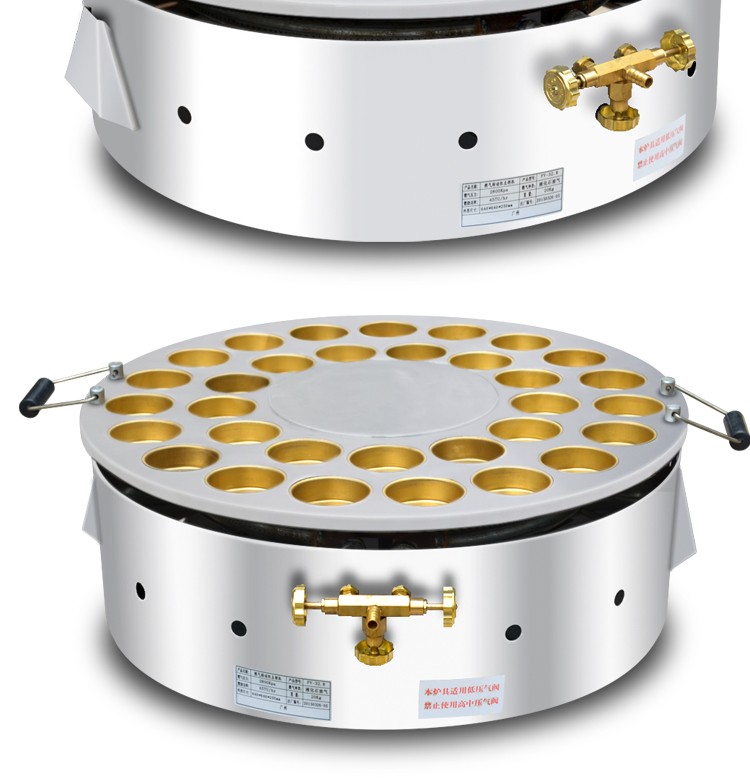 FY-32.R gas-fired rotating large copper ring 32-hole red bean cake machine, commercial Taiwan red bean cake wheel cake machine detail image 8