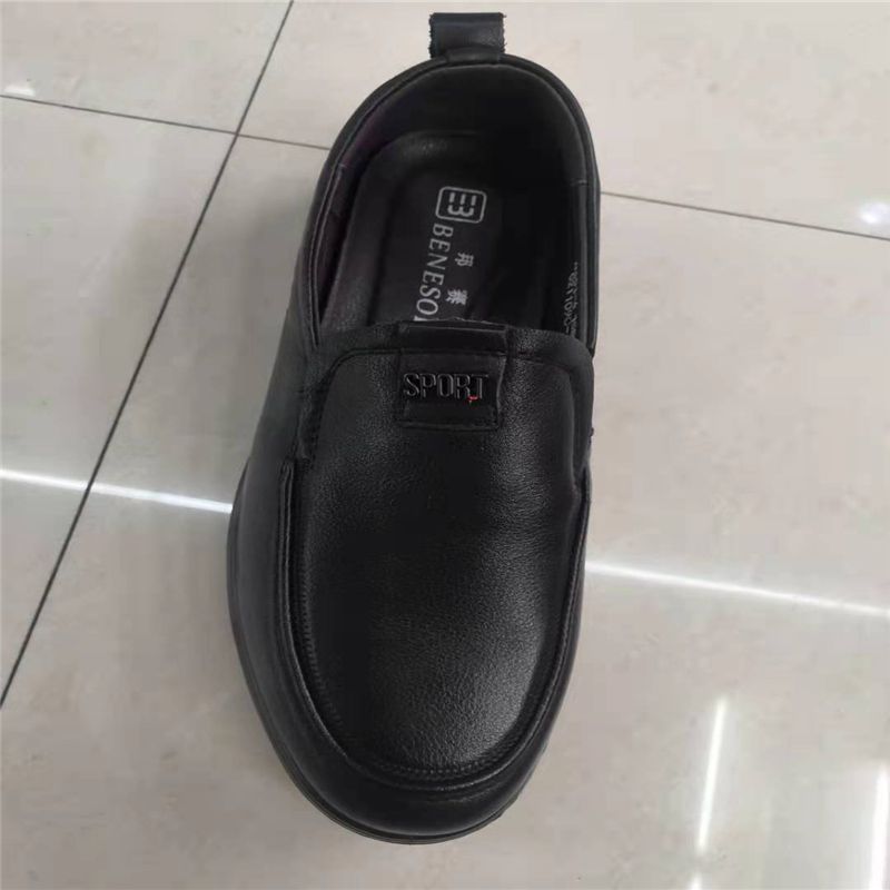 Bonsai Lace New Fashion Real Cowhide Wear-Resistant Breathable Men's Shoes Business Casual Leather Shoes Korean Version Of Genuine 56