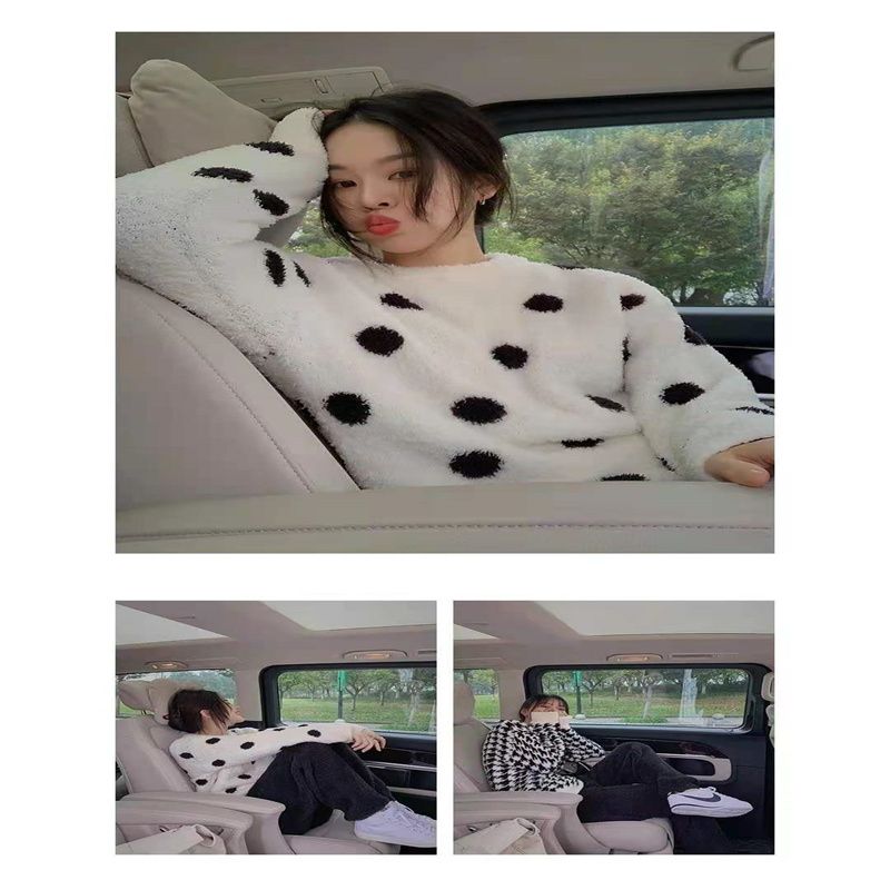 冬天珊瑚绒睡衣女秋冬季加厚套装家居服春秋新款18