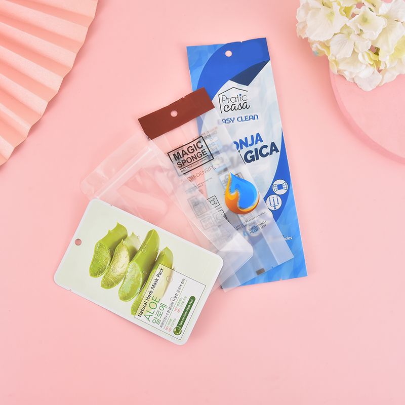 Customized aluminum film color-printed matte film composite bags, mask packaging bags, factory direct sales, three-side sealed self-sealing bags Specification image