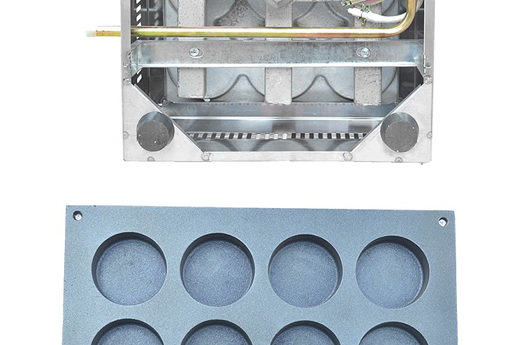 Commercial desktop twelve-hole hamburger machine FY-HB12.R gas egg hamburger oven, pancake oven, snack detail image 6
