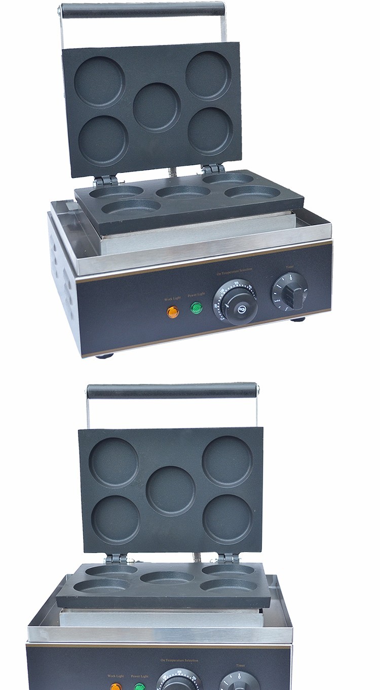 Electric heating five-compartment red bean cake machine FY-28, Taiwan wheel cake machine, commercial cake baking machine, snack equipment detail image 4
