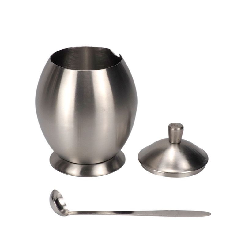 304 stainless steel three-flavor seasoning box, seasoning rack, household seasoning jar, monosodium glutamate and chicken essence jar, enlarged and thickened Item Picture