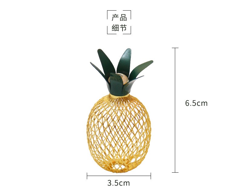 LED菠萝灯串铁艺电池ins彩灯户外节日装饰灯卧室圣诞灯饰详情图6