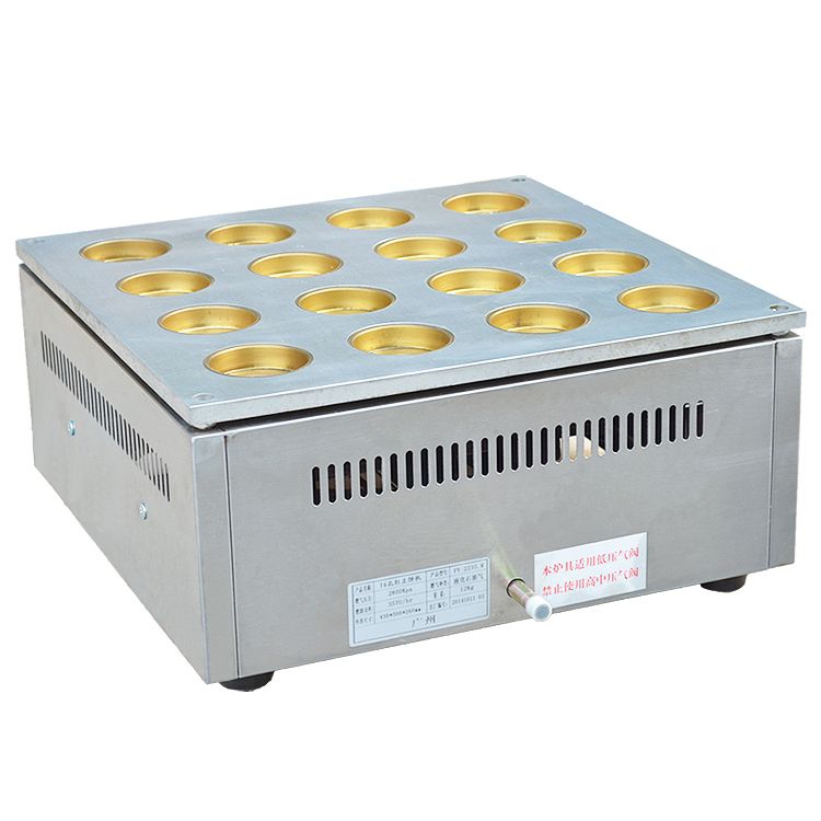 FY-2235.R commercial gas red bean cake small steel ring 16-hole wheel cake machine, cake baking machine and snack equipment Specification image
