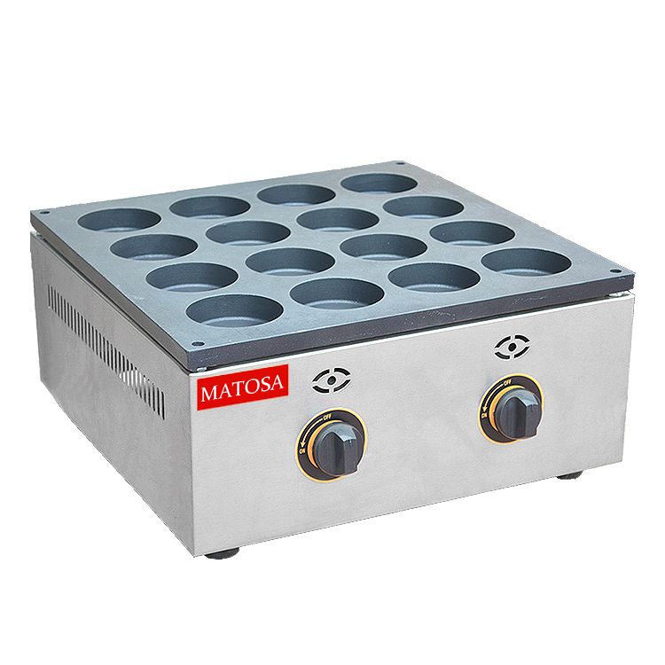 Commercial desktop 16-hole hamburger machine FY-HB16.R gas egg hamburger oven, pancake oven and snack equipment Specification image