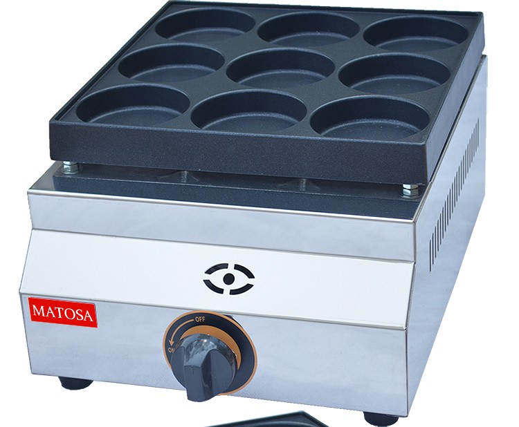 Egg burger machine FY-HB09.R commercial gas burger machine nine-hole burger oven pancake machine detail image 5