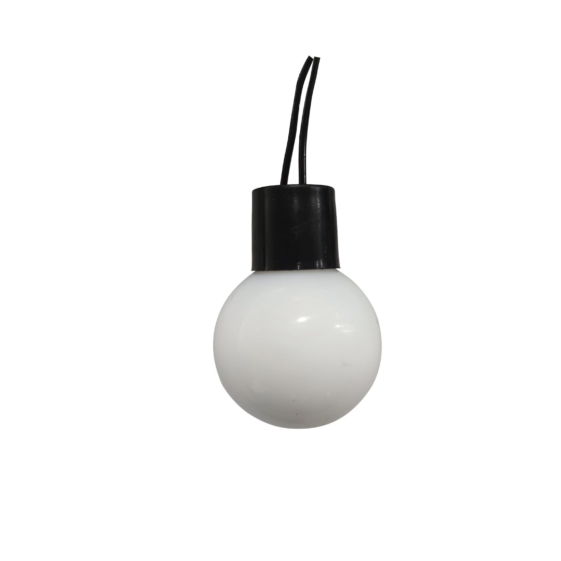 LED color lights, 3.5 cm black wire spherical lights, flashing lights, outdoor courtyard, fully waterproof, wedding and Christmas decorative light strings Item Picture
