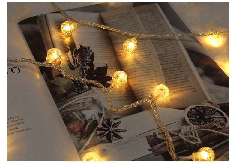 LED spherical light strings, outdoor Christmas and festival colorful lights, starry sky, wedding and birthday decorative string lights detail image 9