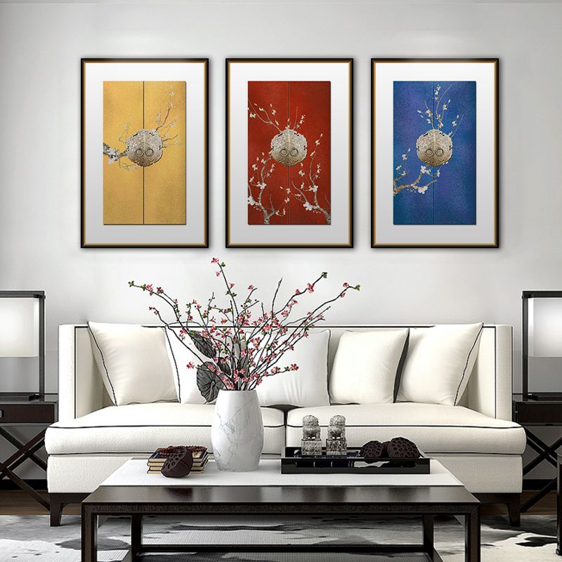 Zen-inspired Chinese-style entrance hall decorative paintings lock in the clear autumn details Picture