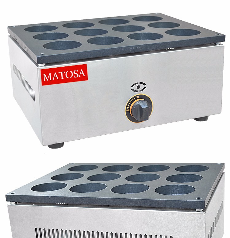 Commercial desktop twelve-hole hamburger machine FY-HB12.R gas egg hamburger oven, pancake oven, snack detail image 4
