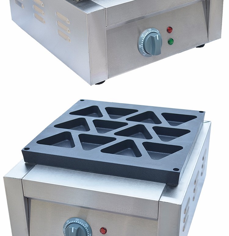 Electric heating triangular pancake oven FY-113D, pancake machine, bread machine, red bean pancake machine, muffin machine, snack equipment detail image 5
