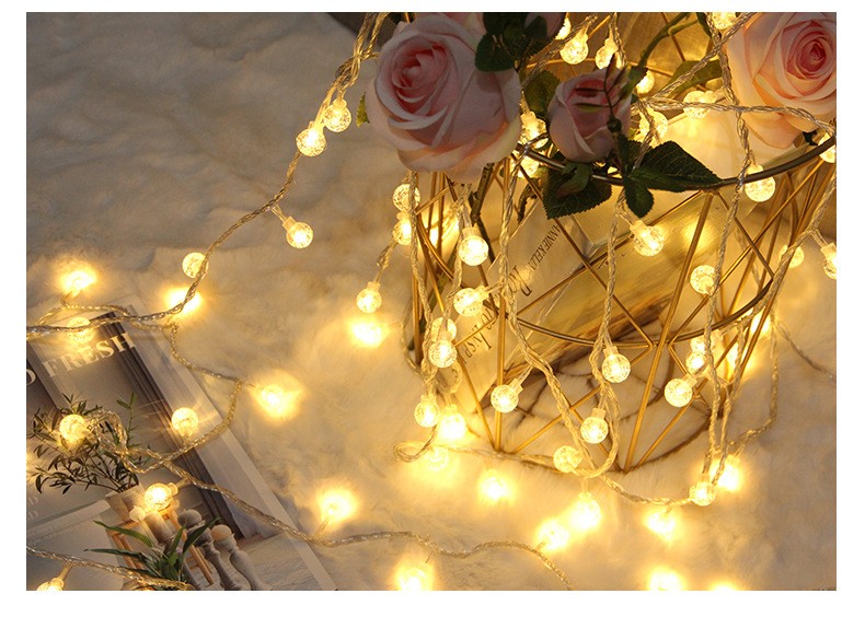 LED spherical light strings, outdoor Christmas and festival colorful lights, starry sky, wedding and birthday decorative string lights detail image 3