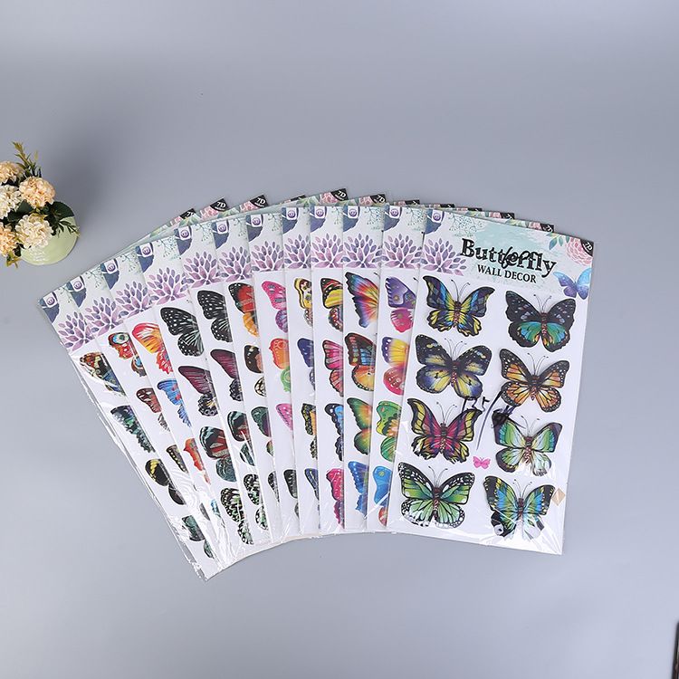 Butterfly wall sticker 8D three-dimensional layer wall sticker sticker sticker sticker sticker house decoration sticker