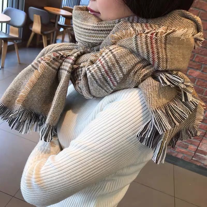 围巾女士欧美风潮流披肩秋冬折扣促销季外套百搭休闲批发540