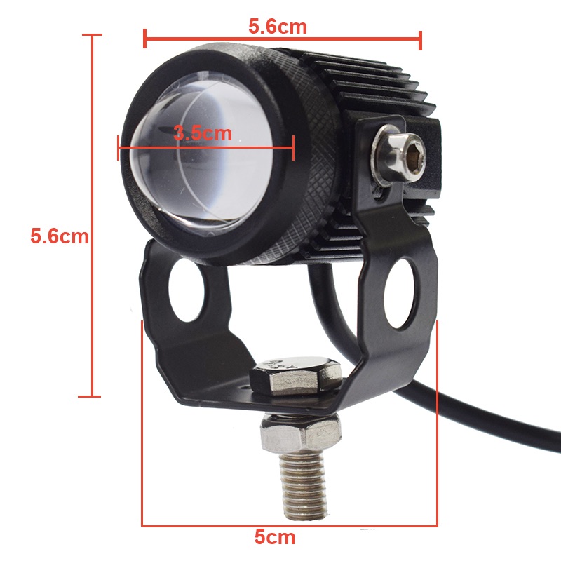LED motorcycle light dual-color lens for high and low beam yellow and white MINI 20W