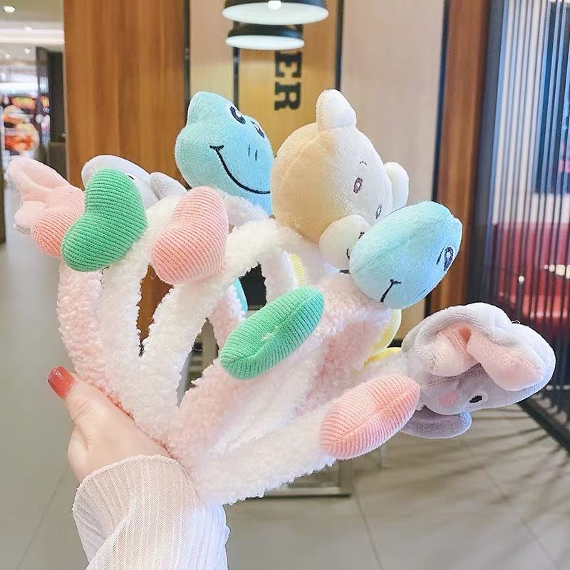 Cute cartoon children's headband, bear face wash headband, Korean Instagram influencer girl, versatile 1 Specification image