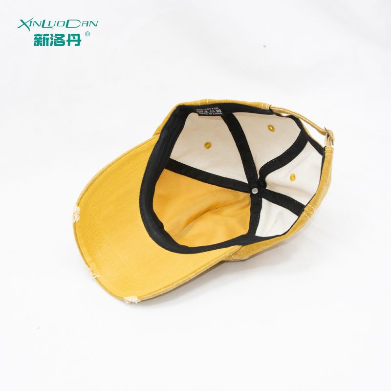 2024 New Four Seasons Vintage Wash To Do Old Broken Baseball Cap Tide Foreign Trade Solid Color Bright Line Cap Men's Breathable Hat Item Picture