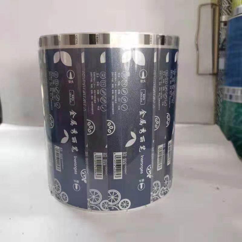Tonglu Huachuang Color Printing Factory Dark Blue Base Foreign Trade Abs Thermal Transfer Flower Film full figure