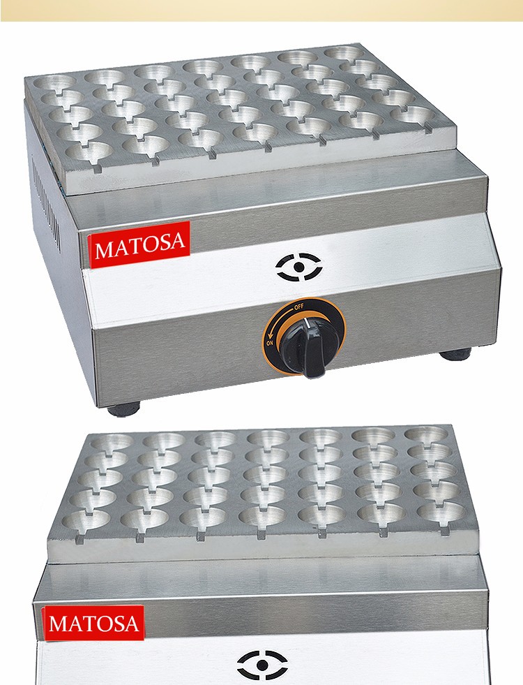 三十五孔燃气鹌鹑蛋炉不喷涂FY-35A.R章鱼丸子机商用鸟蛋机设备详情图4